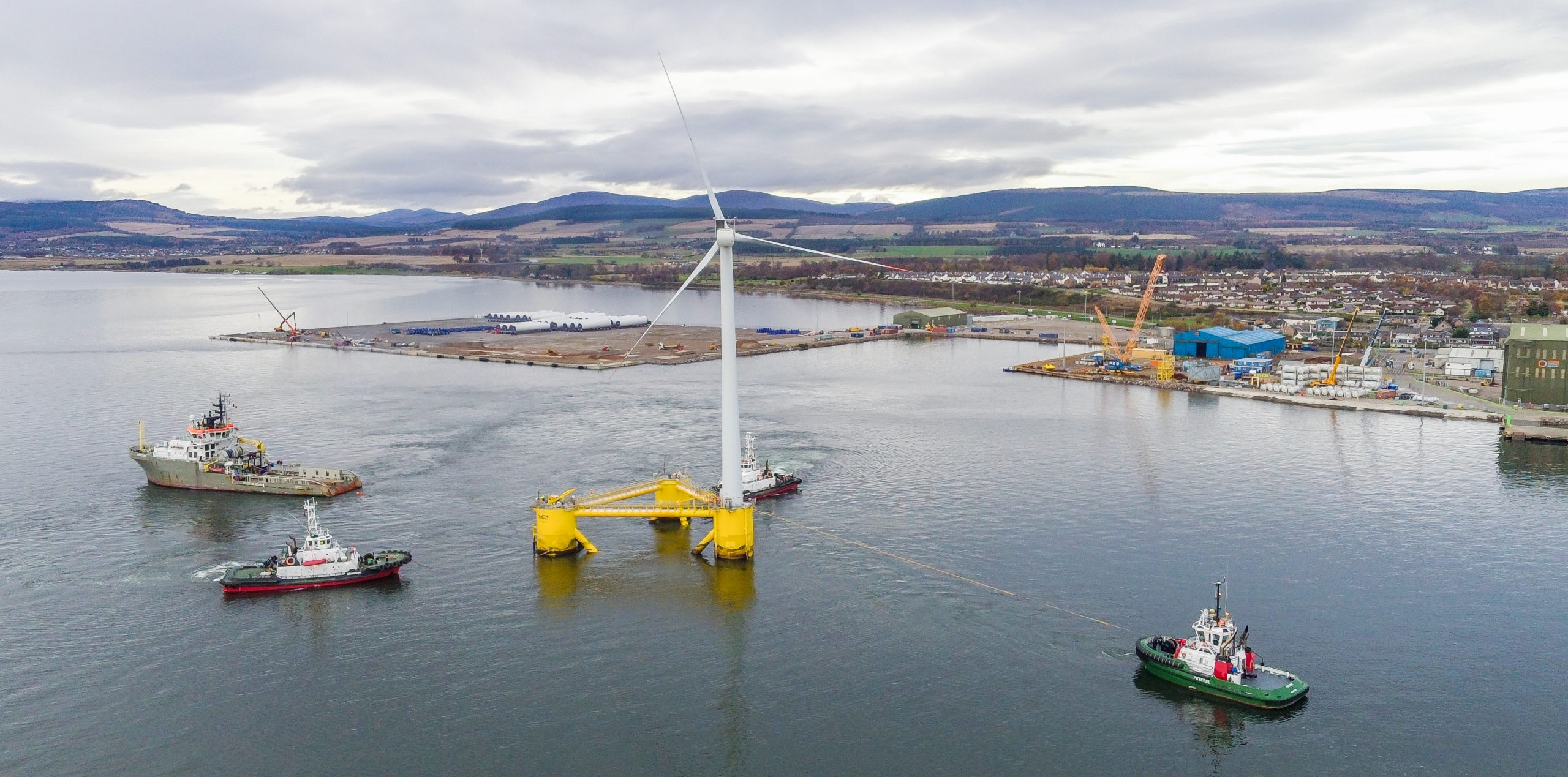 A windfloat on the Cromarty Firth